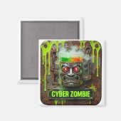 Cyber Zombie Absinthe Tiki Mok Magneet (Voorkant / Achterkant)