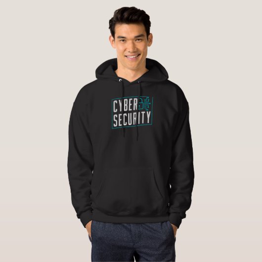 Cyberbeveiliger Hacker Hacks-hack Cyber Security Hoodie (Voorkant volledig)