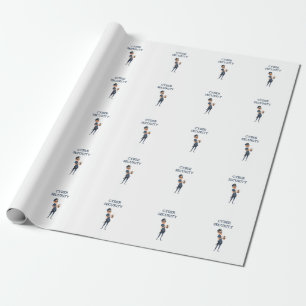 Cyberbeveiliging: de coole agent op patrouille cadeaupapier