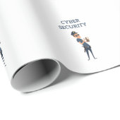 Cyberbeveiliging: de coole agent op patrouille cadeaupapier (Rol Hoek)