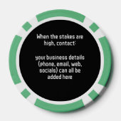 Cyberbeveiliging - een bedrijf met hoge inzetten - poker chips (Achterkant)