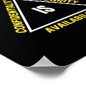 Cyberbeveiliging en internetgeek poster (Hoek)