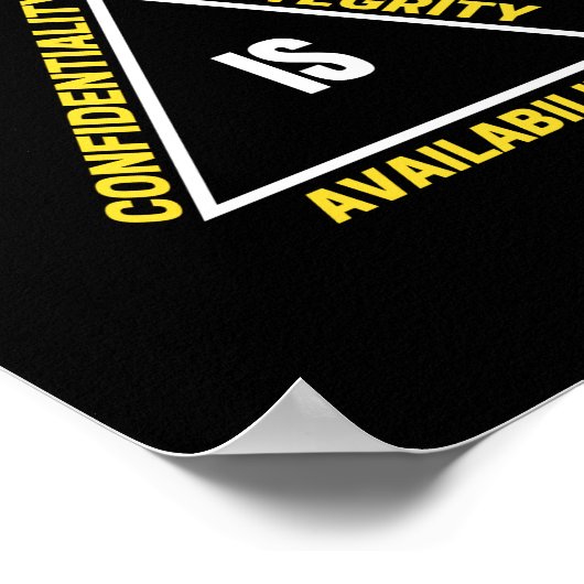 Cyberbeveiliging en internetgeek poster (Hoek)