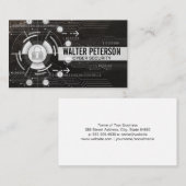 Cyberbeveiliging | gegevensbank | Wereldwijd netwe Visitekaartje (Voorkant / Achterkant)