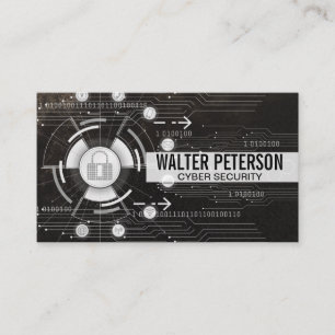 Cyberbeveiliging gegevensbank Wereldwijd netwe Visitekaartje