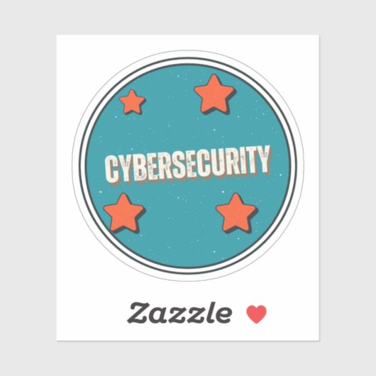Cyberbeveiliging Sticker (Vel)