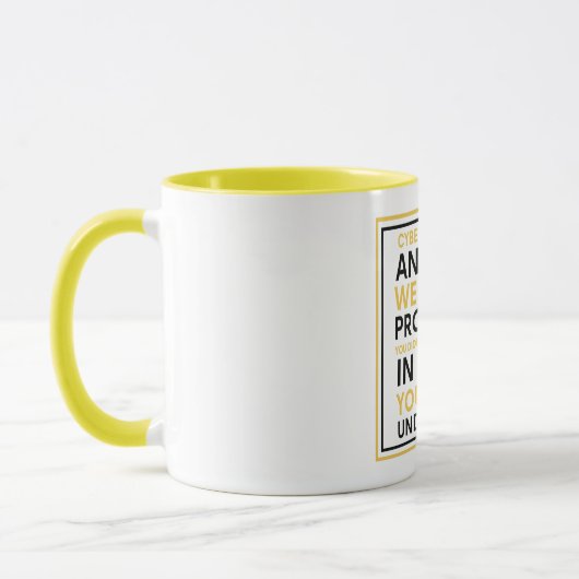 Cyberbeveiligingsanalist We lossen problemen op Mok (Links)