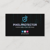 cyberbeveiligingsbedrijf | Dark Matrix-sleutel Visitekaartje (Achterkant)