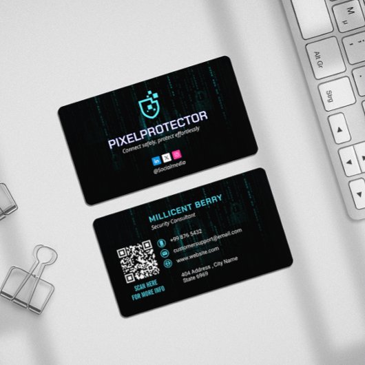 cyberbeveiligingsbedrijf | Dark Matrix-sleutel Visitekaartje