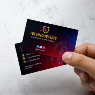 cyberbeveiligingsbedrijf   futuristisch donker Sin Visitekaartje