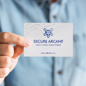 cyberbeveiligingsbedrijf | Futuristisch Eenvoudig Visitekaartje
