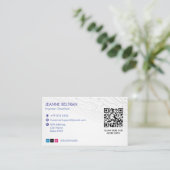 cyberbeveiligingsbedrijf | Futuristisch Eenvoudig  Visitekaartje (Staand voorkant)