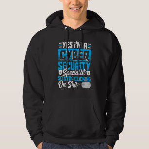 Cyberbeveiligingsexpert voor cyberbeveiligingsprof hoodie