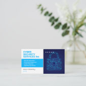 Cyberbeveiligingsservices | Beveiligingsadvies Visitekaartje (Staand voorkant)