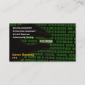 Cyberbeveiligingsservices | Beveiligingsadvies Visitekaartje (Voorkant)