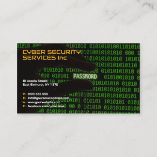 Cyberbeveiligingsservices | Beveiligingsadvies Visitekaartje