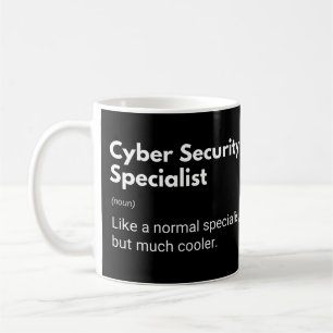Cyberbeveiligingsspecialist Grappige definitie Koffiemok