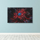 Cyberbloesem Canvas Afdruk (Insitu (Houten vloer))