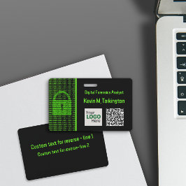 Cyberconferentie en InfoSec Business - Slot & Code Badge