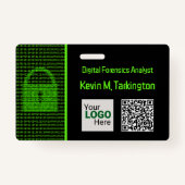 Cyberconferentie en InfoSec Business - Slot & Code Badge (Voorkant)