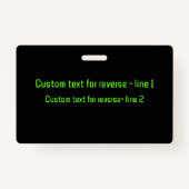 Cyberconferentie en InfoSec Business - Slot & Code Badge (Achterkant)