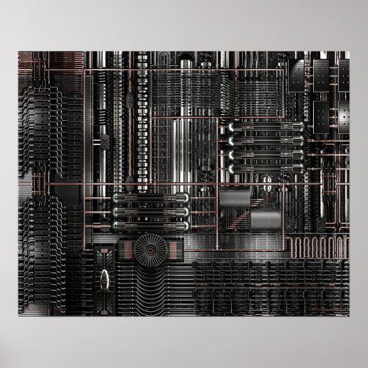 Cybercratisch domein poster (Voorkant)