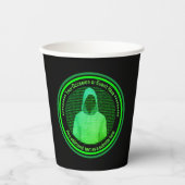 Cybercriminele computer hackers - aangepaste event papieren bekers (Voorkant)
