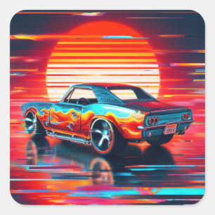 cybercruise vierkante sticker