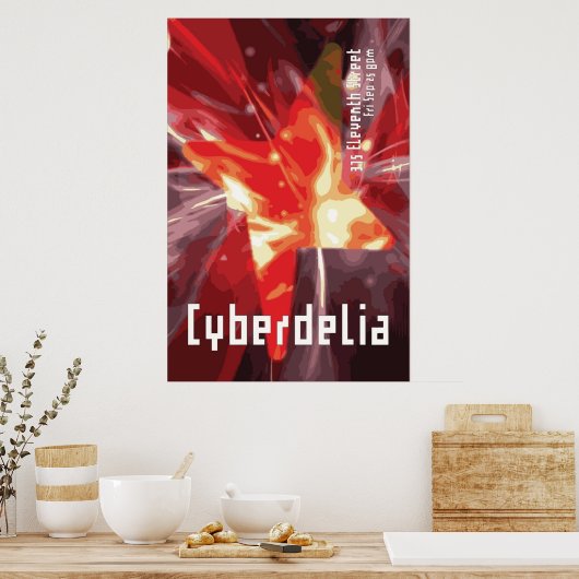 Cyberdelia Poster (Keuken)