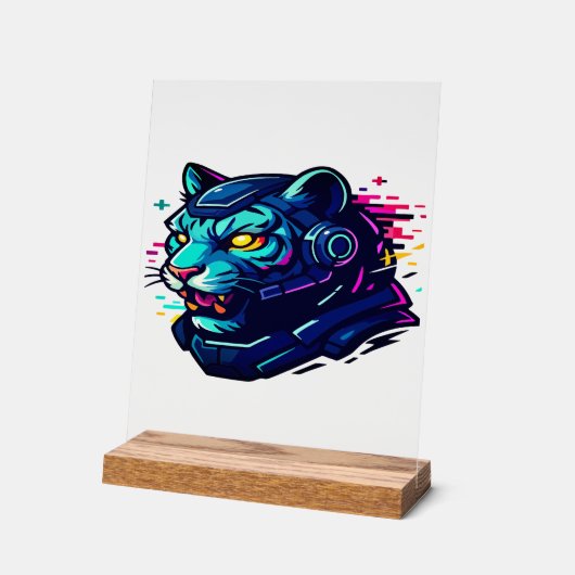 Cyberdieren - futuristische wezens van de digitale acryl bord (Hoek)