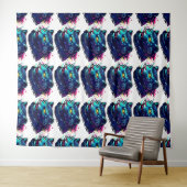 Cyberdieren - futuristische wezens van de digitale wandkleed (In Situ (horizontaal))