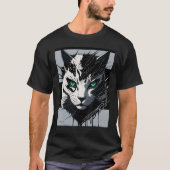 cyberdigital cat ver 1 t-shirt (Voorkant)