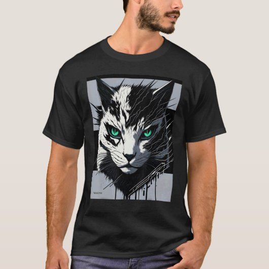 cyberdigitale kat ver 1 t-shirt (Voorkant)