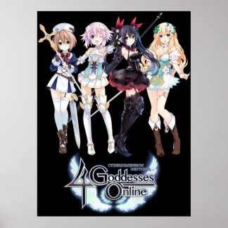 Cyberdimensie Neptunia 4 Goddesses Online Poster