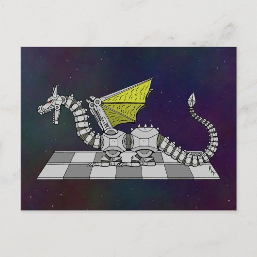 Cyberdragon Briefkaart (Voorkant)