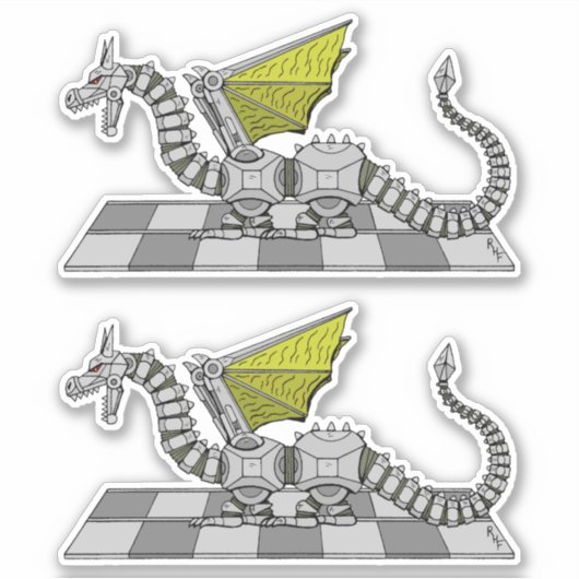 Cyberdragon Sticker (Voorkant)