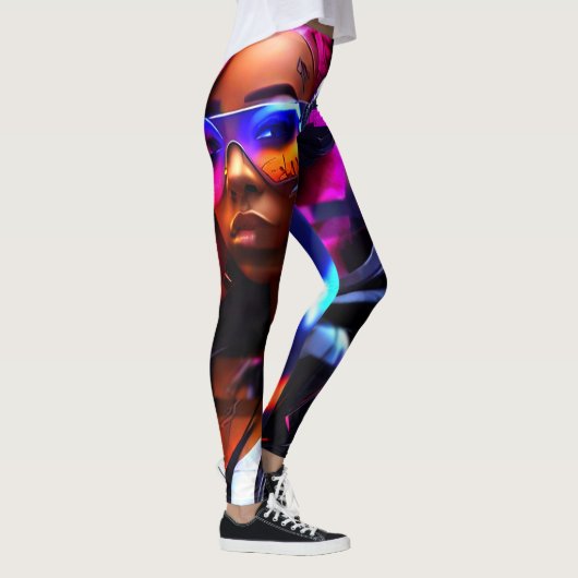 CyberFlex All-Over-Print Broeken Leggings (Rechts)