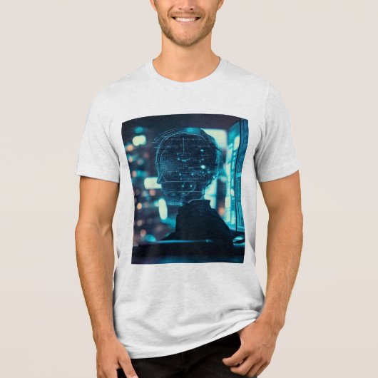 cybergeest Tri-Blend shirt (Voorkant)