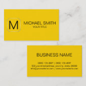 Cybergele kleur achtergrond visitekaartje (Voorkant / Achterkant)