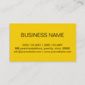 Cybergele kleur achtergrond visitekaartje (Achterkant)