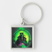 Cybergoth Cat Man Sleutelhanger (Voorkant)