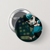 Cybergoth Ronde Button 5,7 Cm (Voorkant /achterkant)