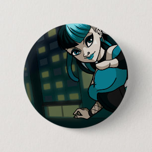Cybergoth Ronde Button 5,7 Cm