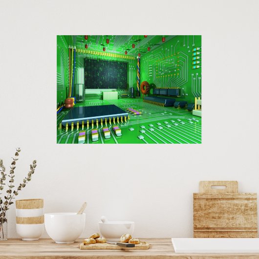 Cyberkamer Poster (Keuken)