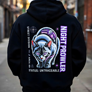 Cyberkat Streetwear Grafische T-shirt voor Kattenl