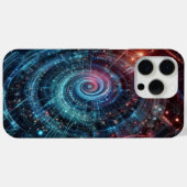Cybermatrix: neon-matrixthema Case-Mate iPhone case (Achterkant (horizontaal))