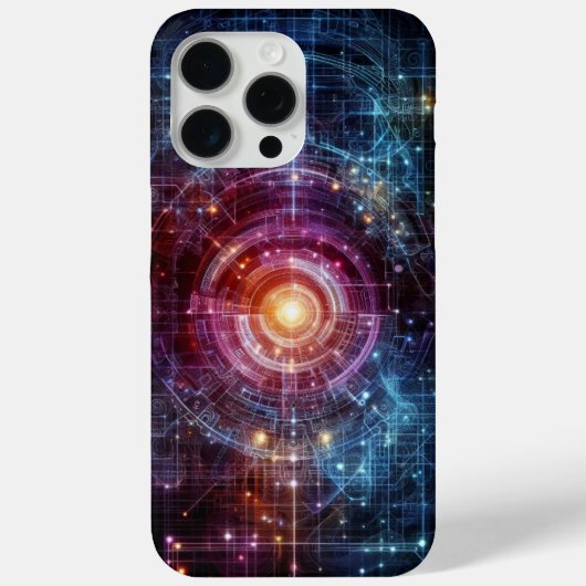 Cybermatrix: neon-matrixthema Case-Mate iPhone case (Achterkant)