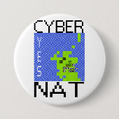 CYBERNAT badge lrg Ronde Button 7,6 Cm (Voorkant)