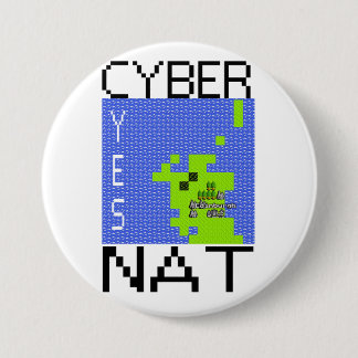 CYBERNAT badge lrg Ronde Button 7,6 Cm