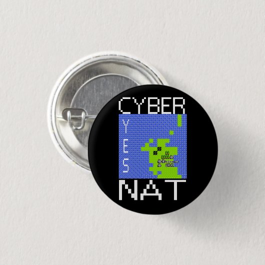 CYBERNAT-badge Ronde Button 3,2 Cm (Voorkant /achterkant)
